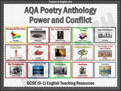 AQA 9-1 Poetry Anthology Power and Conflict Pack Teaching Resources